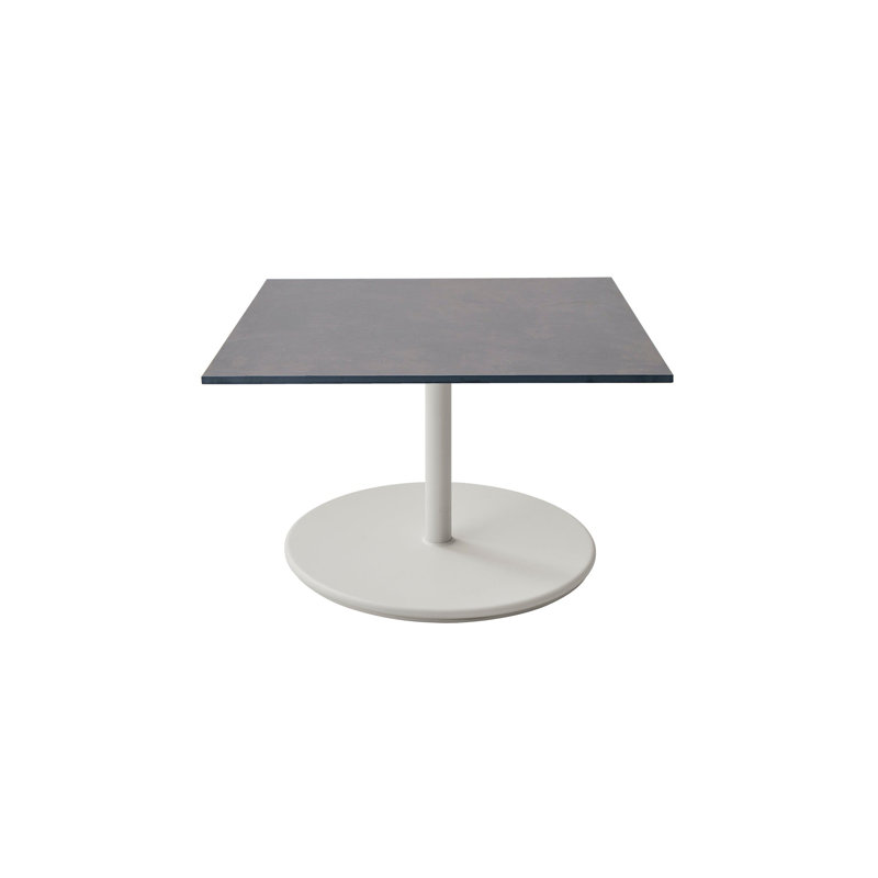 Go Outdoor Square Coffee Table, 15.9" H x 29.6" W x 29.6" D, Lava Gray