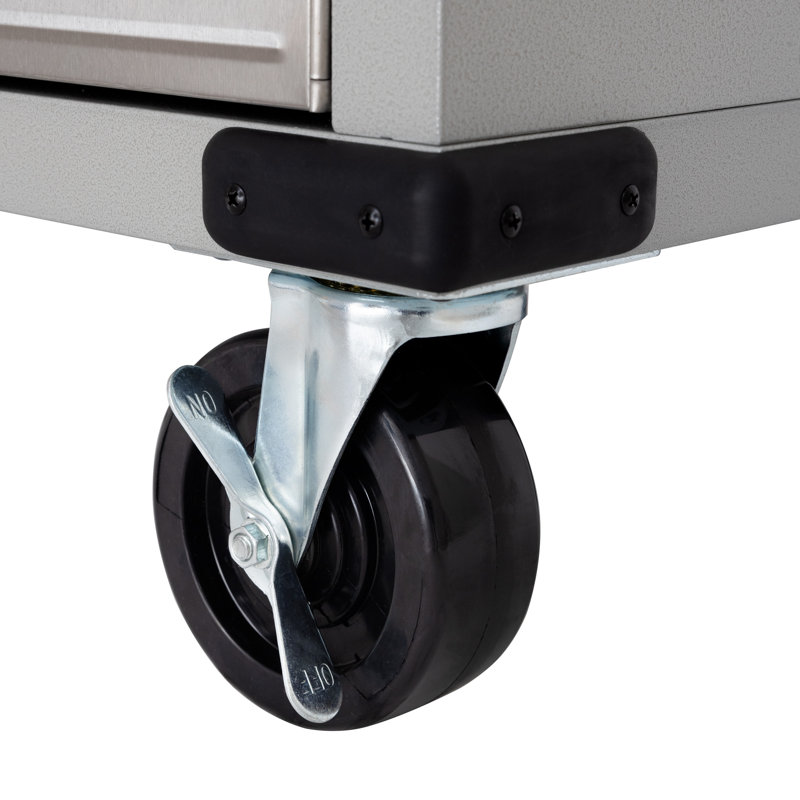 UltraHD Silver Steel Lockable Office Cabinet with Adjustable Shelving