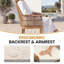 Chaises de salle à manger d'extérieur avec coussin Javert-132271665-132271666