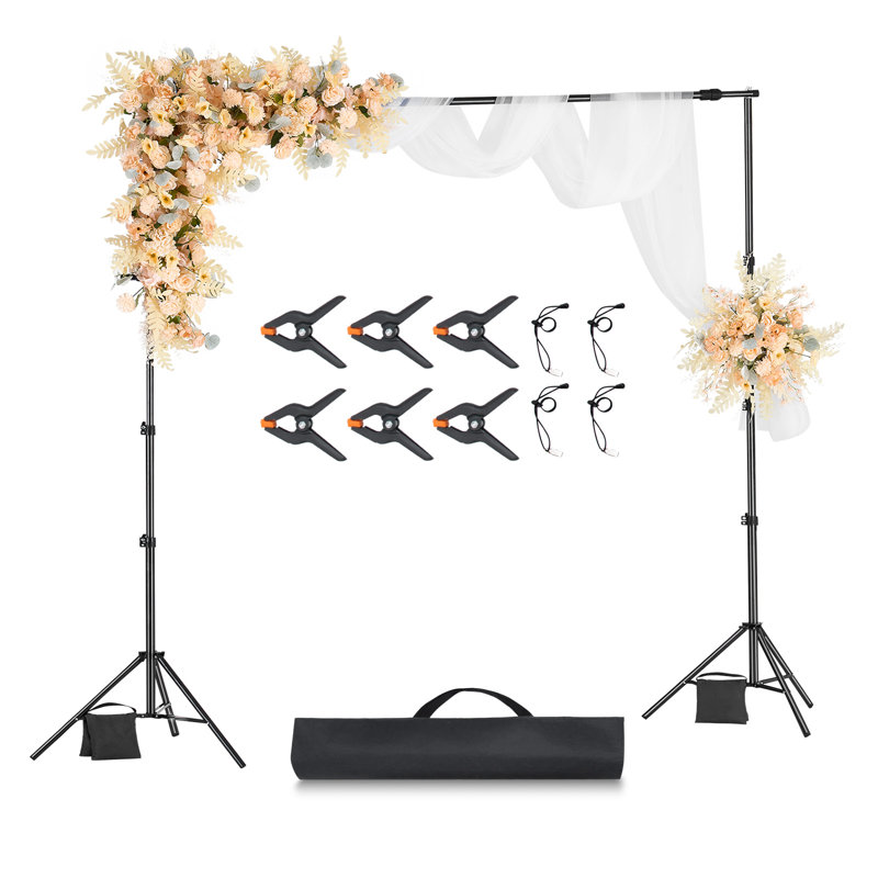 Backdrop Stand Background Stand Kit with 2 Tripod for Party & Photo Studio