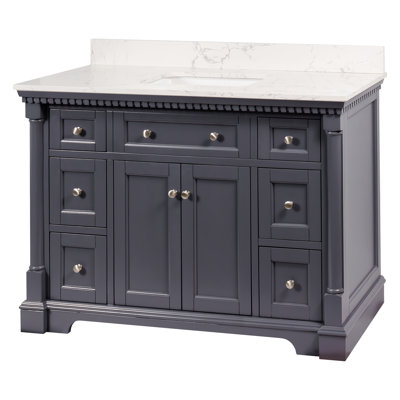 Jianglin 48"" Single Bathroom Vanity -  Breakwater Bay, BF55AD94DF474F78BC0B72E4787FBDAC