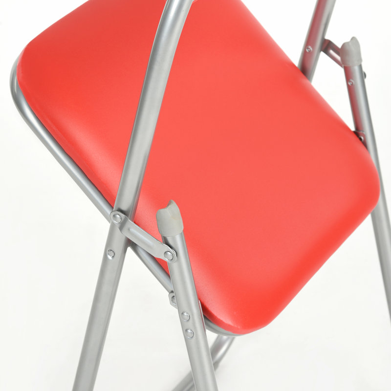 Padded Folding Chair, Red