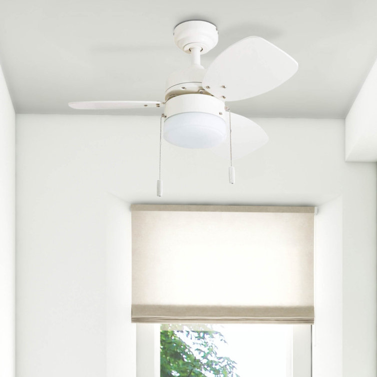 Ocean Breeze 30" 3 Blades LED Ceiling Fan with Light Kit Included