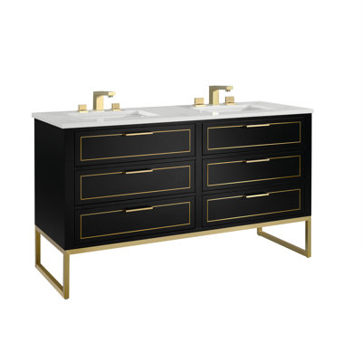 Ensemble de meuble-lavabo double 60 po Markham