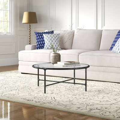 Evelynn 36" Genuine Marble Coffee Table