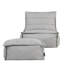 Bean Bag Bazaar Dolce Outdoor Lounger Chair and Footstool Bean Bag-1479572167