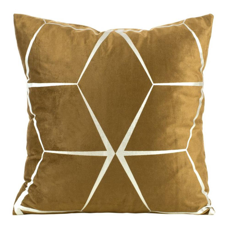Microfiber Square Pillow Case, Gold