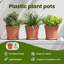 Round Flower Pot 6 Pcs Plastic-701502283-701502282