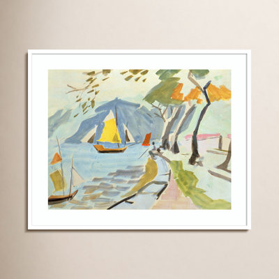 Macau Shoreline Framed On Paper by Anne Durham Print