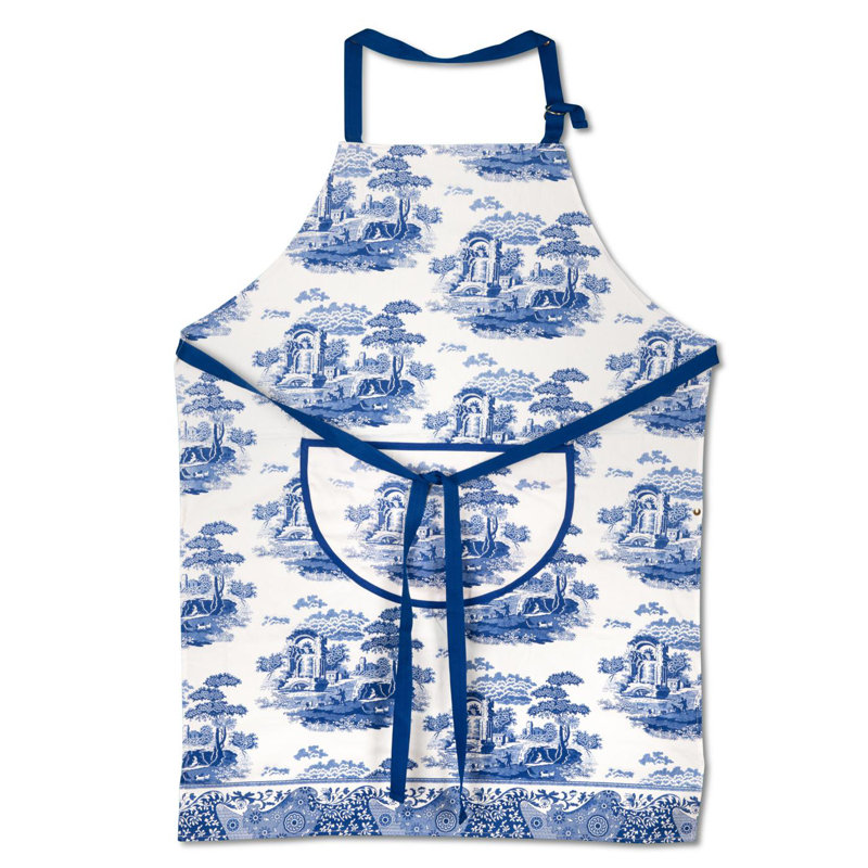 Blue Italian Cotton Apron