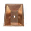 Lavabo de salle de bain en cuivre 18 po x 14 po Ambiente