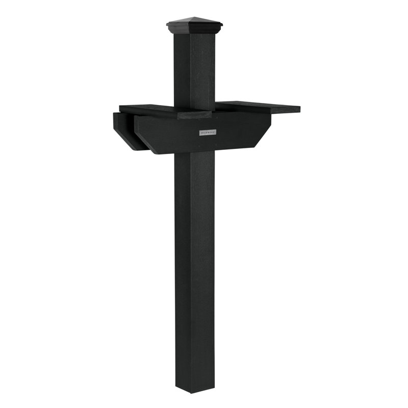 Poteau carré H 76,8 po The Home & Garden Collection, Noir
