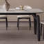 Table et chaise de salle à manger légère et luxueuse-109703146