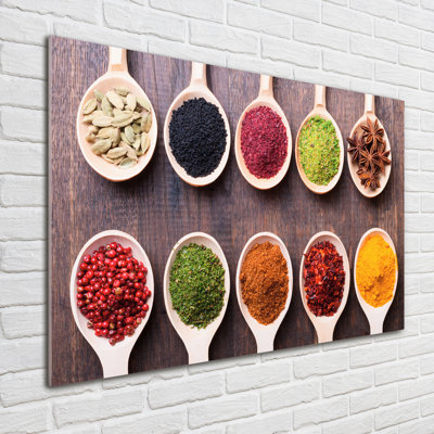 Colorful Spices - Unframed Art Prints on Glass