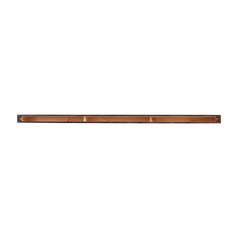 Manteau de cheminée en bois massif, 60", Glossy Brown