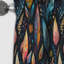 Tribal Dreamscape Feather Boho Motif V - Rideau occultant Boho - 1 panneaux-107555767