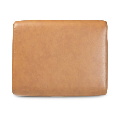 Repose-pieds standard en similicuir de 22,64 po de large Kiger
