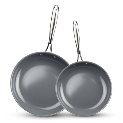 Ensemble de poêles à frire antiadhésives en aluminium 8,7 po et 11 po Genia