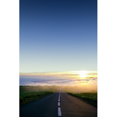 Highway Into The Morning Sun by Mlenny - Wrapped Canvas Print