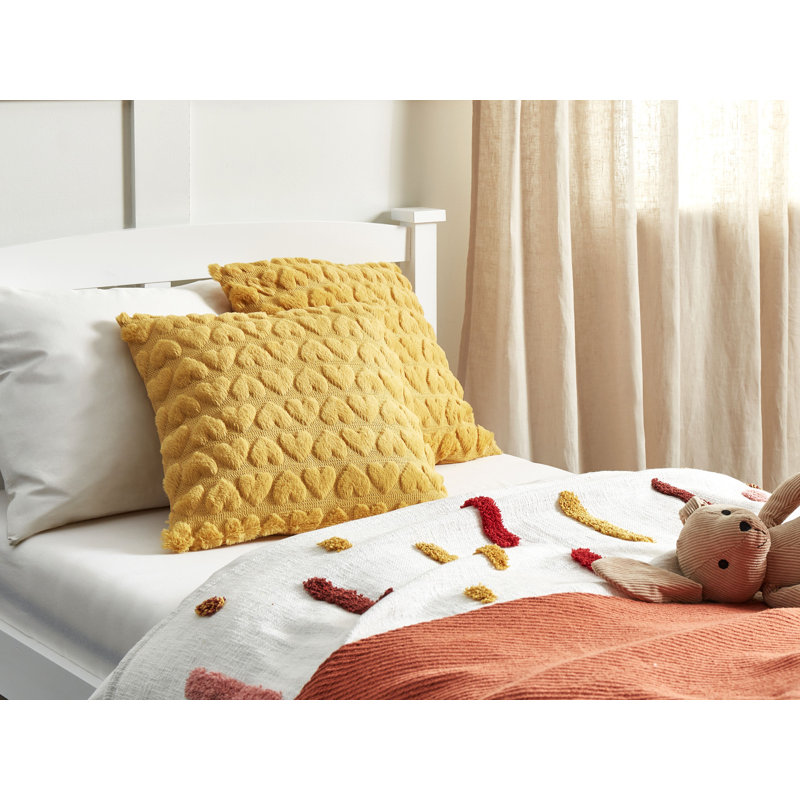 Aceta Geometric Yellow Square Cushion