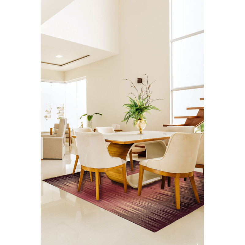 Bourgogne Baek, kilim rose 7 pi 0 po x 9 pi 2 po