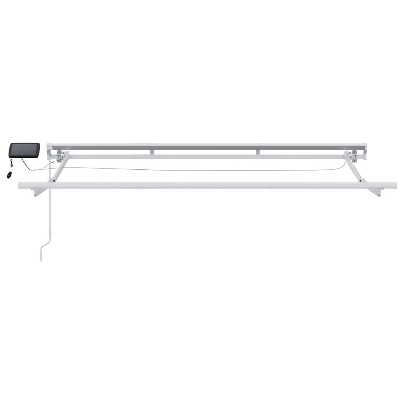 VidaXL Polyester Cover Retractable Patio Awning, 300cm W x 200cm D, White