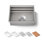 Prolific 23" x 17-3/4" x 10" Under-Mount Single-Bowl Kitchen Sink with Accessories