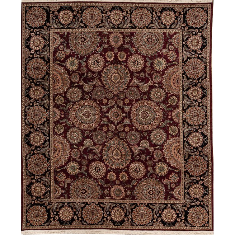 Manchuria Oriental Hand-Knotted Wool Brown Area Rug