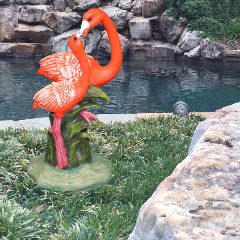 Statue nautique Life's a Beach Flamingo
