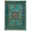 Tapis tribal turc et multicolore 7 x 7 x 7