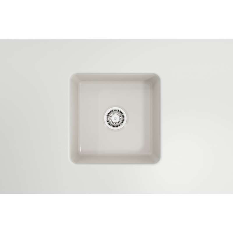 18'' L Kitchen Sink, Biscuit