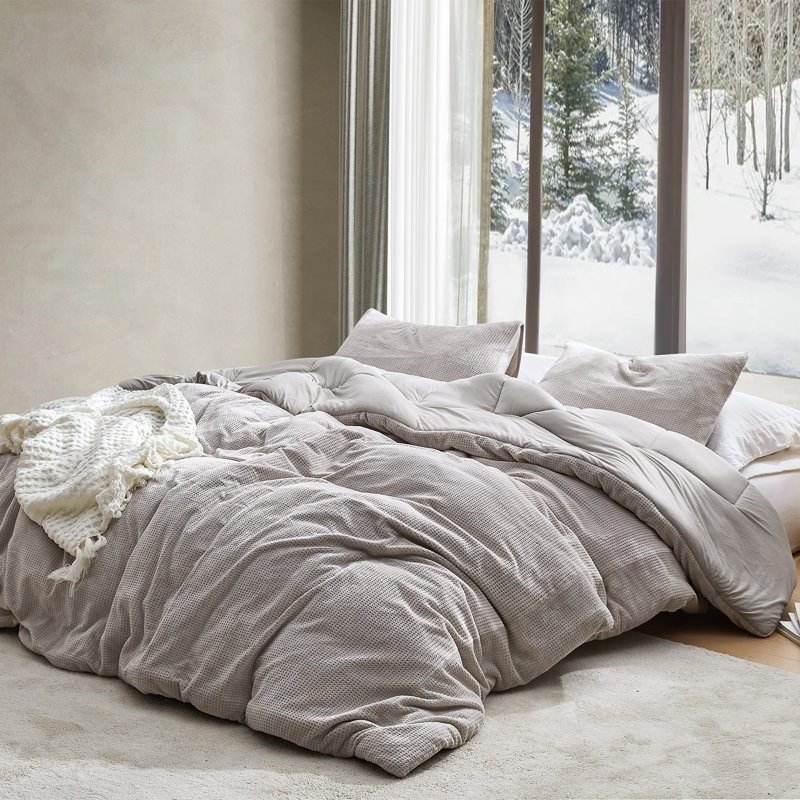 Coma-Holic Coma Inducer Buttery Taupe Oversized Comforter, Queen Comforter
