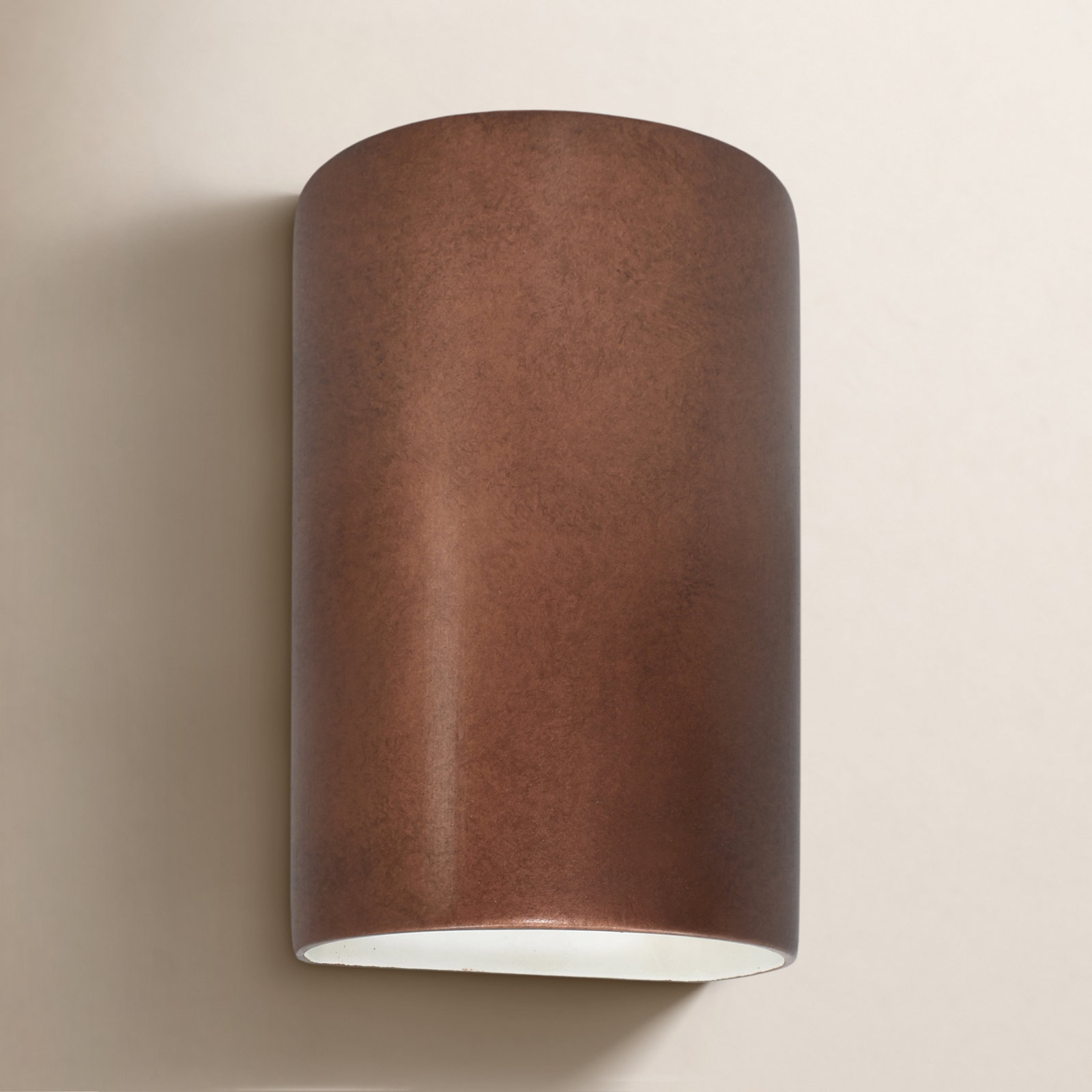 Nomad Ceramic Outdoor Sconce, Antique Copper