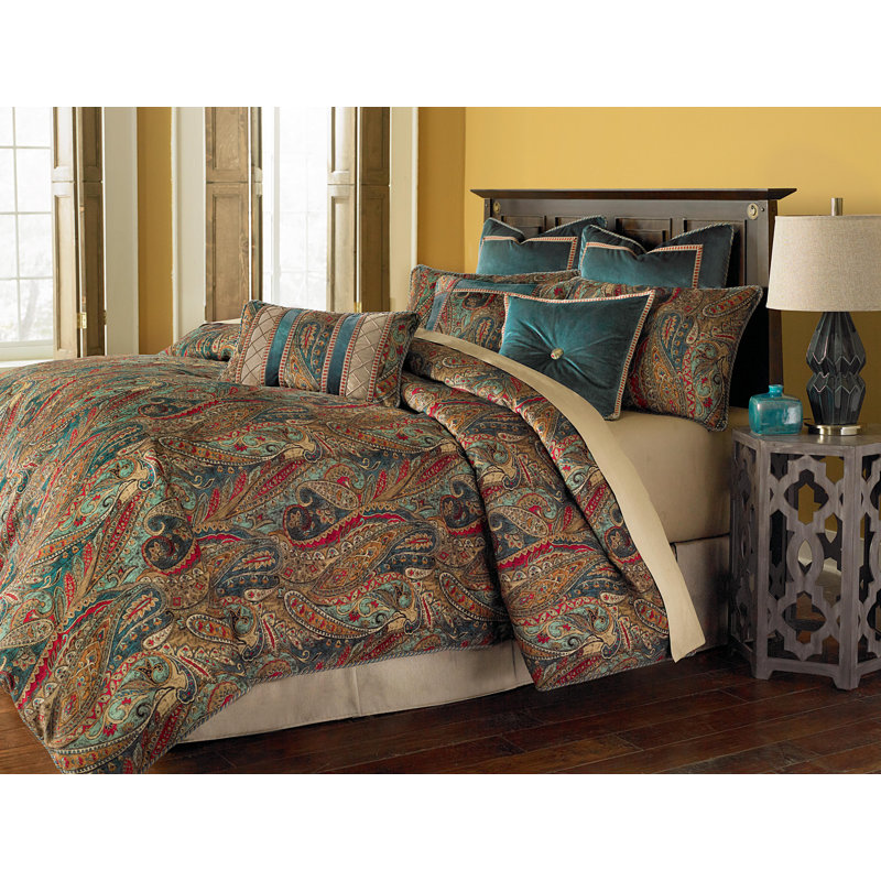 Seville 10 Piece King Comforter Set, Queen Comforter + 8 Additional Pieces