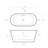 Claire 60" Freestanding Bathtub