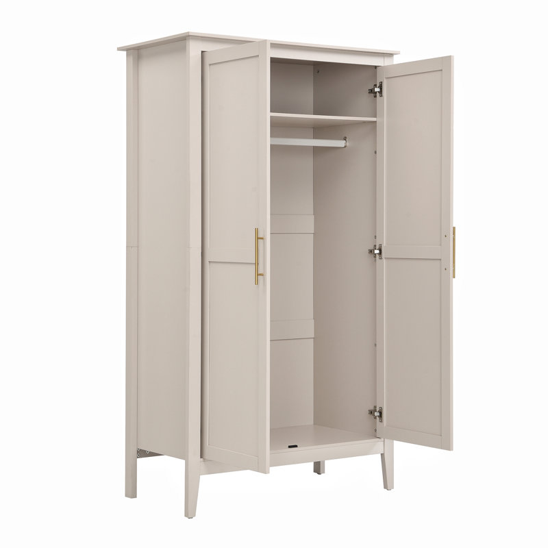 2 Door Wardrobe, beige