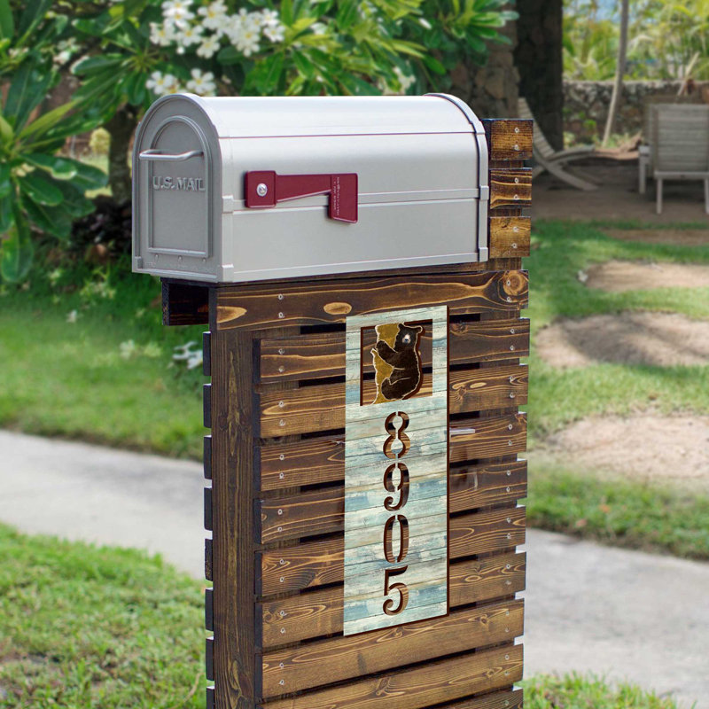 Plaque d'adresse sur 1 ligne Bear Cub, Oui