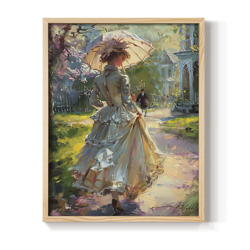 WOMEN Series DCXLVII, reproduction encadrée - bois massif, Naturel, H 30 po x l 24 po
