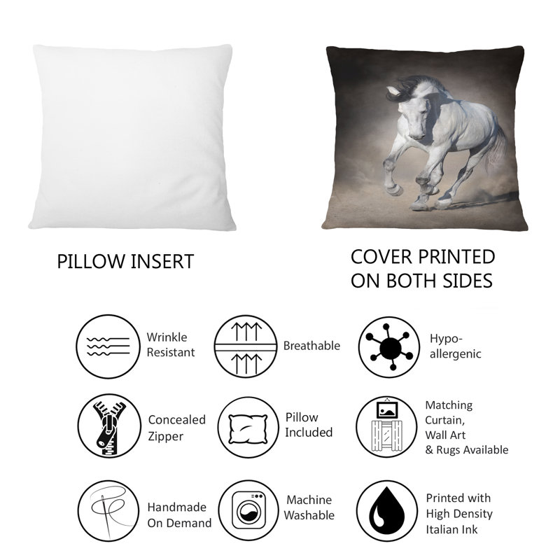 Coussin White Horse