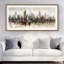 «Abstract Buildings with Textures - Office Beige», reproduction encadrée