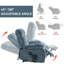 Fauteuil inclinable électrique électrique à deux moteurs Chenille