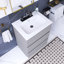 24 po W Meuble-lavabo simple avec lavabo et 3 trous de robinet-205859503