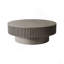 Table basse ronde avec rangement et table basse moderne en placage de bois massif pour salon, chambre à coucher, appartement ou bureau