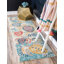 Tapis abstrait bleu / crème Higley-1269928187