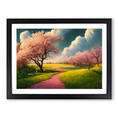 A Mind Blowing Spring Forest - Framed Print