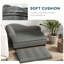 Pet Couch For Small Dogs - Elevated, Grey Cushion With Storage Box Dog Hidden And Soft & Medium-1170111218