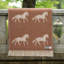 Chestnut Brown Horse Wool Throw