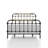 Transitional Style Antique Black Queen Size Bed-775750075