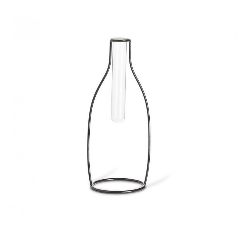 Bottle Shape Frame With Test Tube Vase