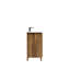 Armoire de plancher pliante en chêne doré de 30 pouces avec évier - Assemblage rapide et facile, solution de salle de bain compacte, panneau à faible teneur en formaldéhyde, empreinte digitale - mat, charnières silencieuses, aspect 3D, capacité de rangement pliable-1150479091